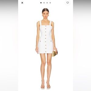 Archie Mini Dress in Kerrigan White Tweed